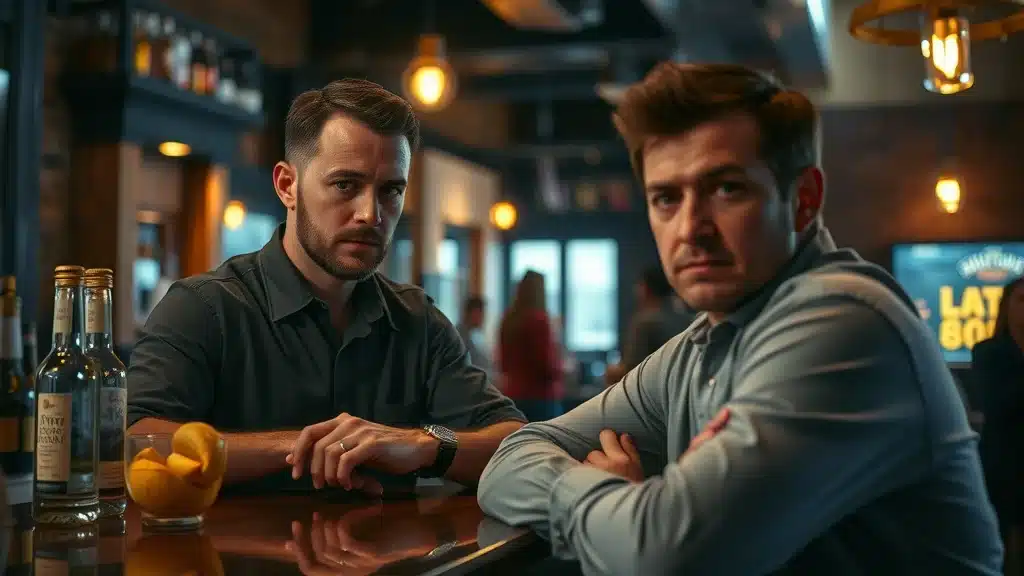 assault and battery claims against bars sc — concerned bartender watches a tense patron in South Carolina bar