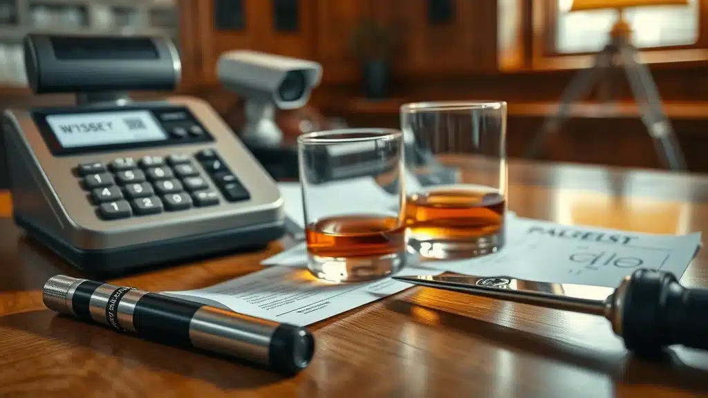 Staff member at South Carolina bar carefully verifying ID during staff training for dram shop compliance