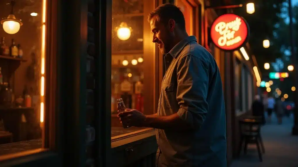 Business owner in South Carolina locking up bar confidently after following liquor liability requirements