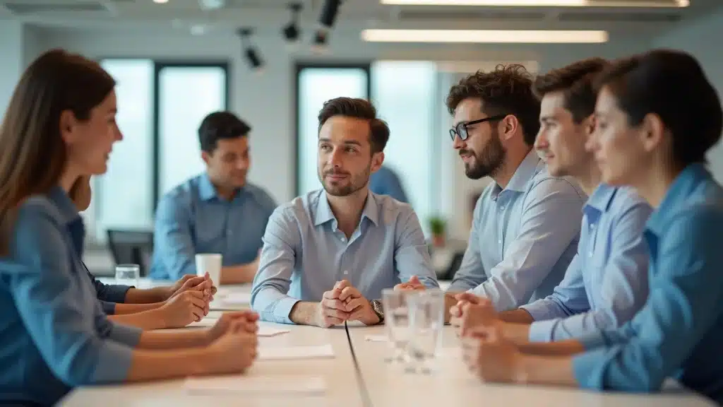 Professional server training session in South Carolina, participants learning ID checks and compliance for liquor liability insurance