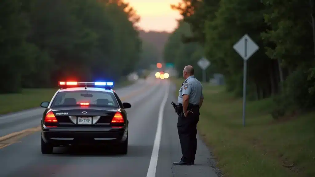 South Carolina DUI traffic stop police explaining intoxication law to driver
