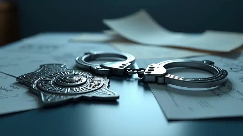 South Carolina police badge handcuffs public intoxication charges evidence